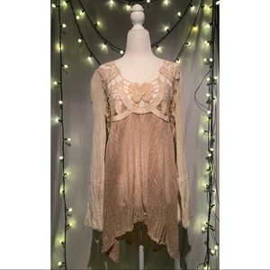 Gorgeous Free People lace shirt!